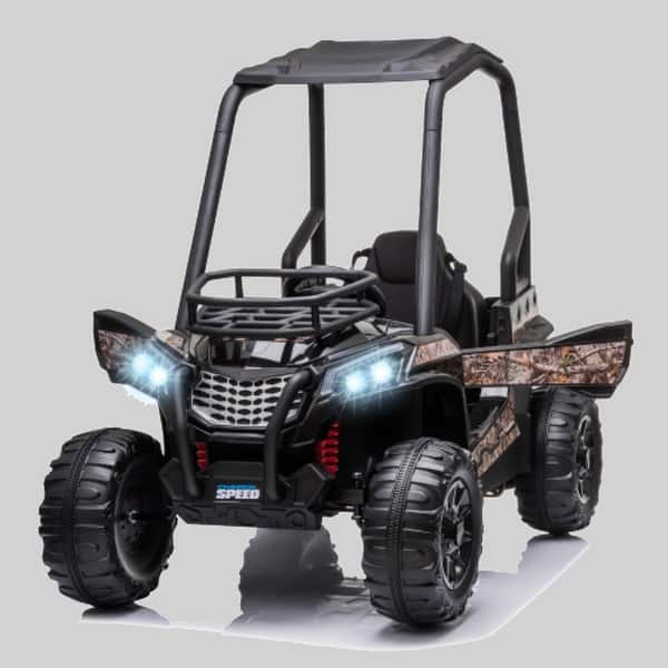 slide 2 of 3, Battery Powered 12V Kids UTV Ride on Car, Music, MP3/USB, Suspension, Remote Control, for Boys & Girls Multicolor