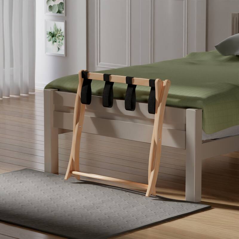 Scarlett Luggage Rack Natural Finish