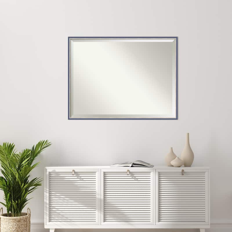 Theo Narrow Beveled Wood Framed Wall Mirror