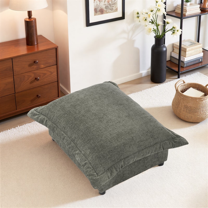 Double Layer Cushion Comfy Cloud Modular Sectional Sofa Couch Ottoman