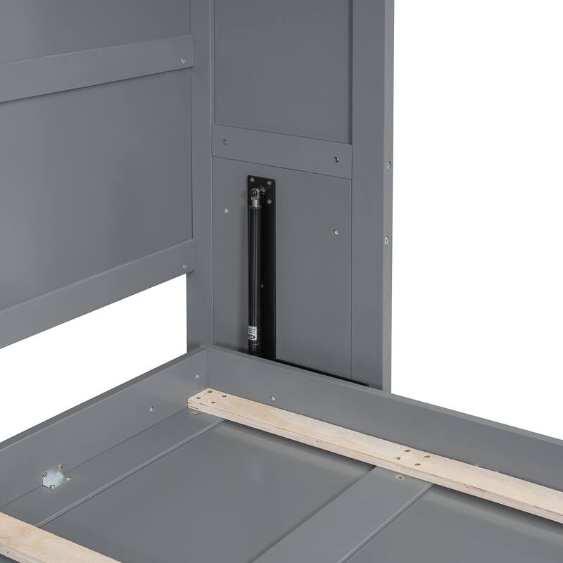 Queen Size Murphy Bed Wall Bed with Cabinets, Storage Drawers, and Wardrobe - Space-Saving Convertible Design
