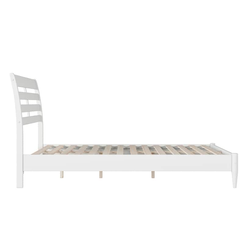 Low Profile Platform Bed - Solid Wood Bed Frame - Modern Bedroom Furniture - Twin, Full, Queen, King Sizes