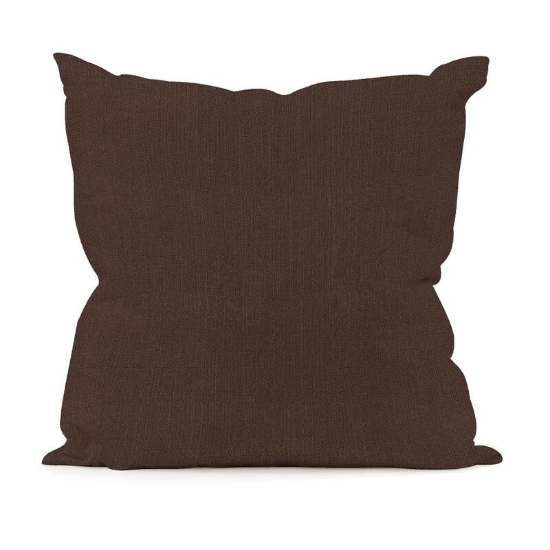 Allan Andrews Brown Square 20-inch Decorative Sterling Pillow