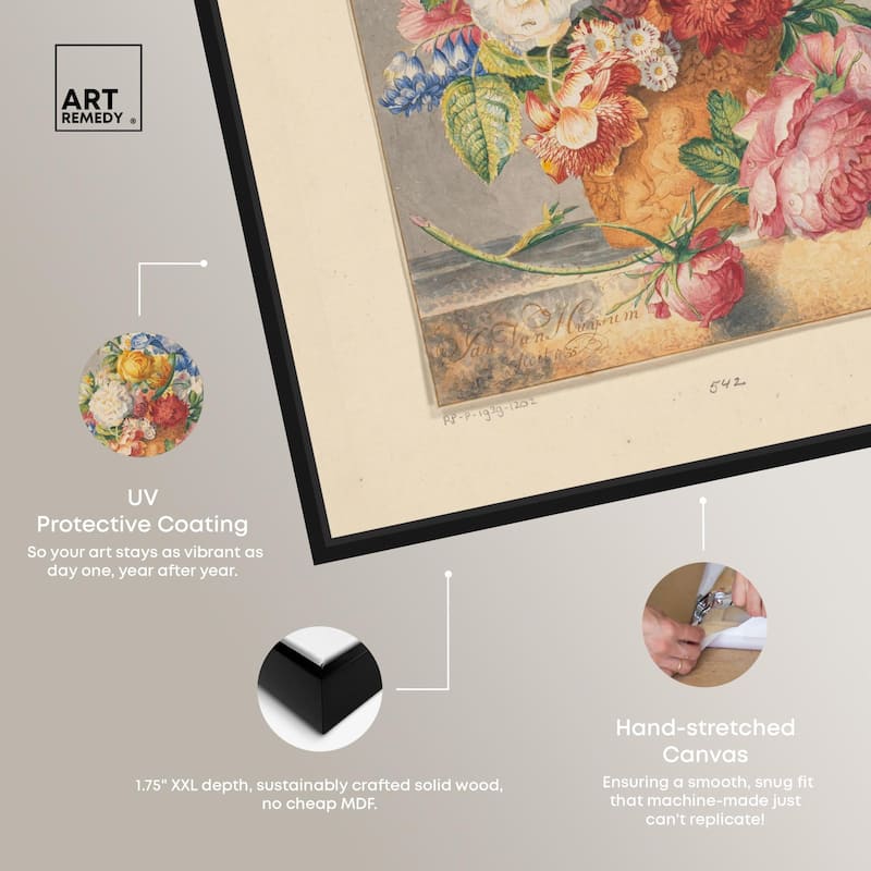 Bloemenstilleven 1777 Canvas by Art Remedy