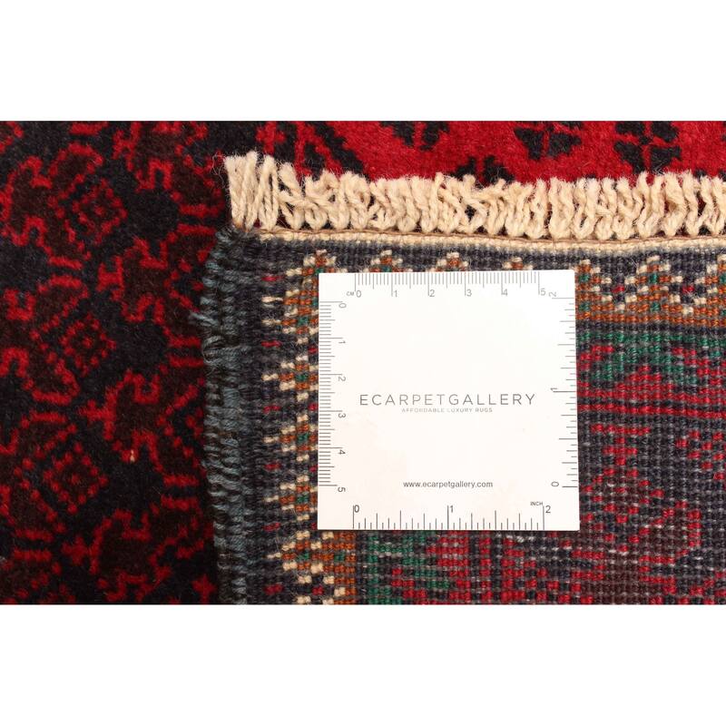 ECARPETGALLERY Hand-knotted Teimani Red Wool Rug - 2'10 x 4'6