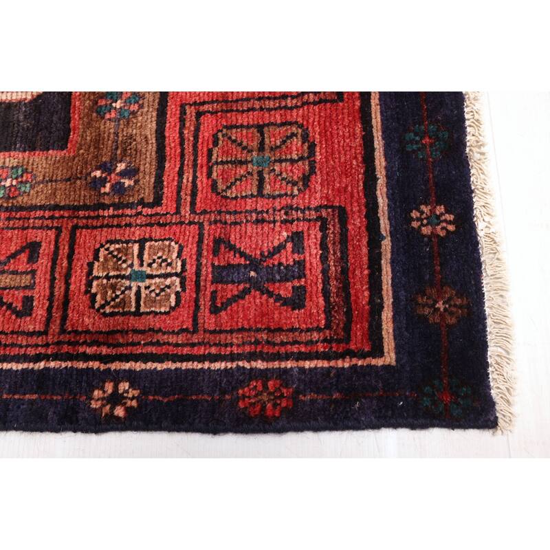 ECARPETGALLERY Hand-knotted Konya Anatolian Dark Navy Wool Rug - 4'10 x 13'3