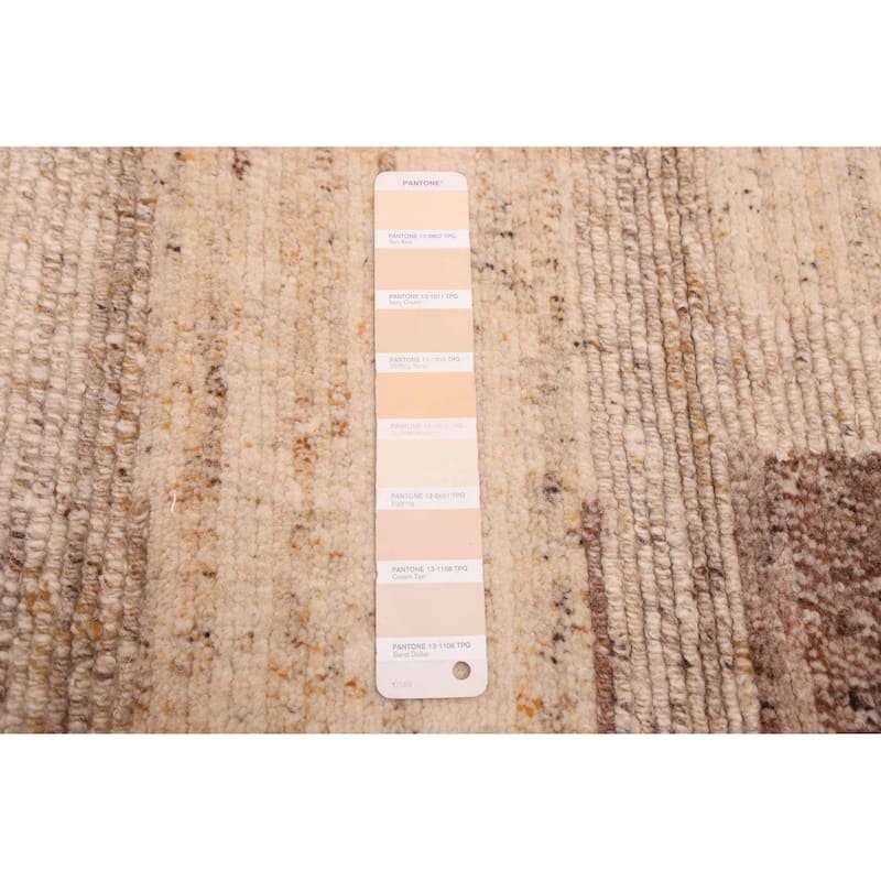 ECARPETGALLERY Hand-knotted Opulence Beige Wool Rug - 7'11 x 9'5