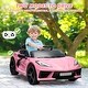 preview thumbnail 22 of 33, 12V Kids Ride on Car, Licensed Corvette Battery Powered Car, Toddles Electric Sports Car Toy with Remote Control Pink