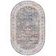 preview thumbnail 14 of 25, SAFAVIEH Arizona Tuula Machine Washable Slip Resistant Vintage Oriental Rug 5' x 8' Oval - Green/Beige - Oval