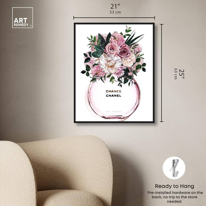 Floral Chance Fragrance Canvas by Art Remedy