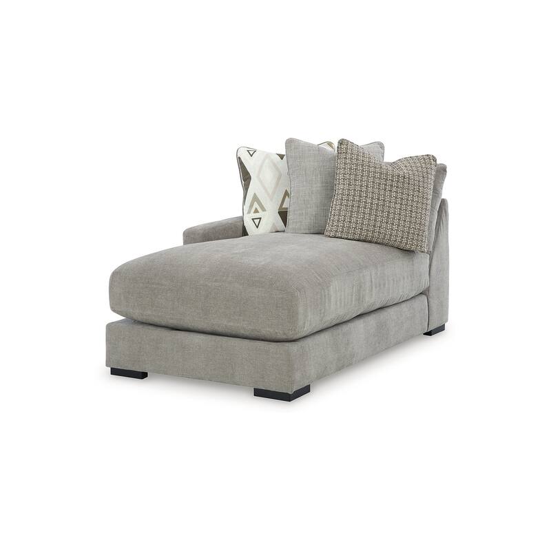 Signature Design by Ashley Aslan Court Gray 4-Piece Sofa Pit Sectional - 142" W x 65" D x 36" H
