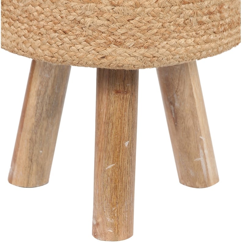 HERAT ORIENTAL Handmade Kilim Upholstered Round Stool