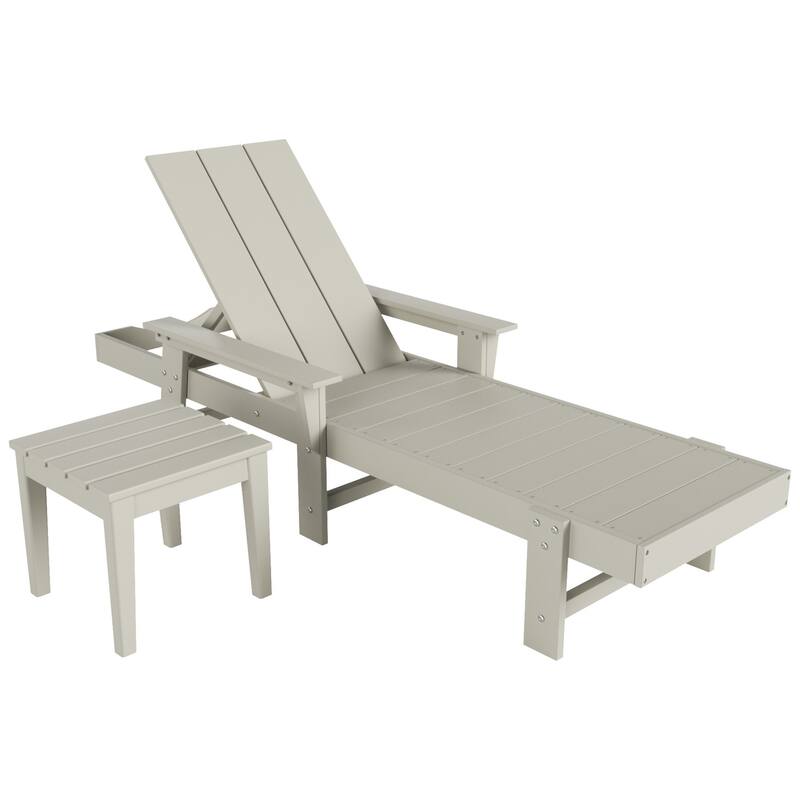 Polytrends Shoreside Modern Poly EcoFriendly All Weather Reclining