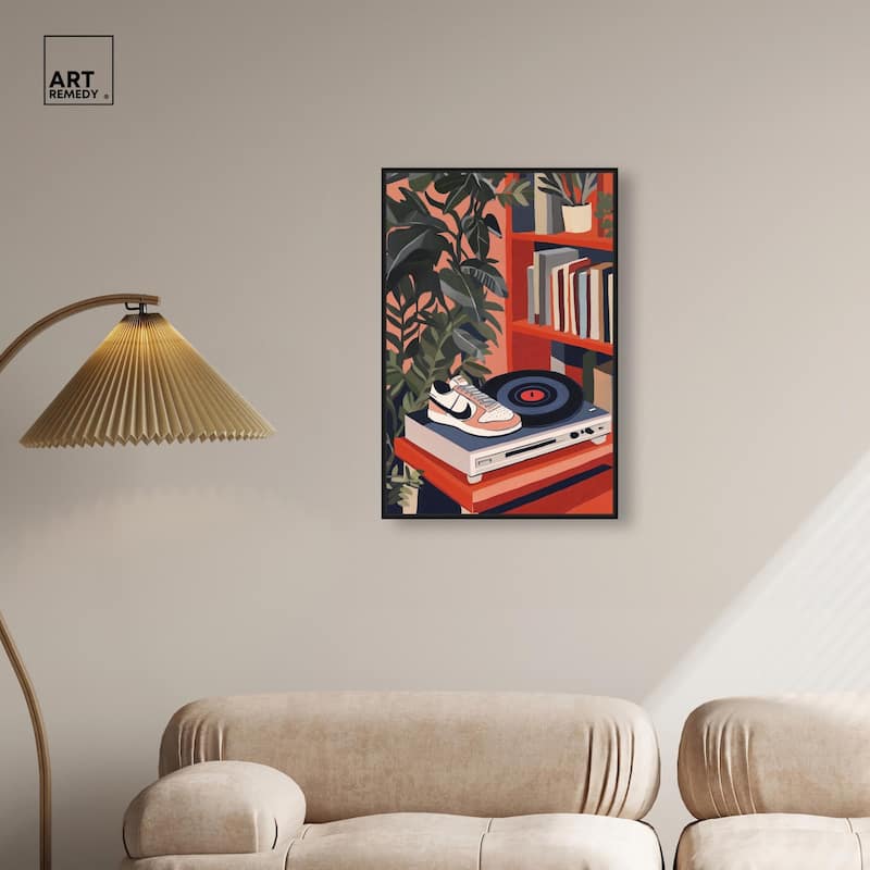 Vinyl and Sneaker Canvas by Art Remedy