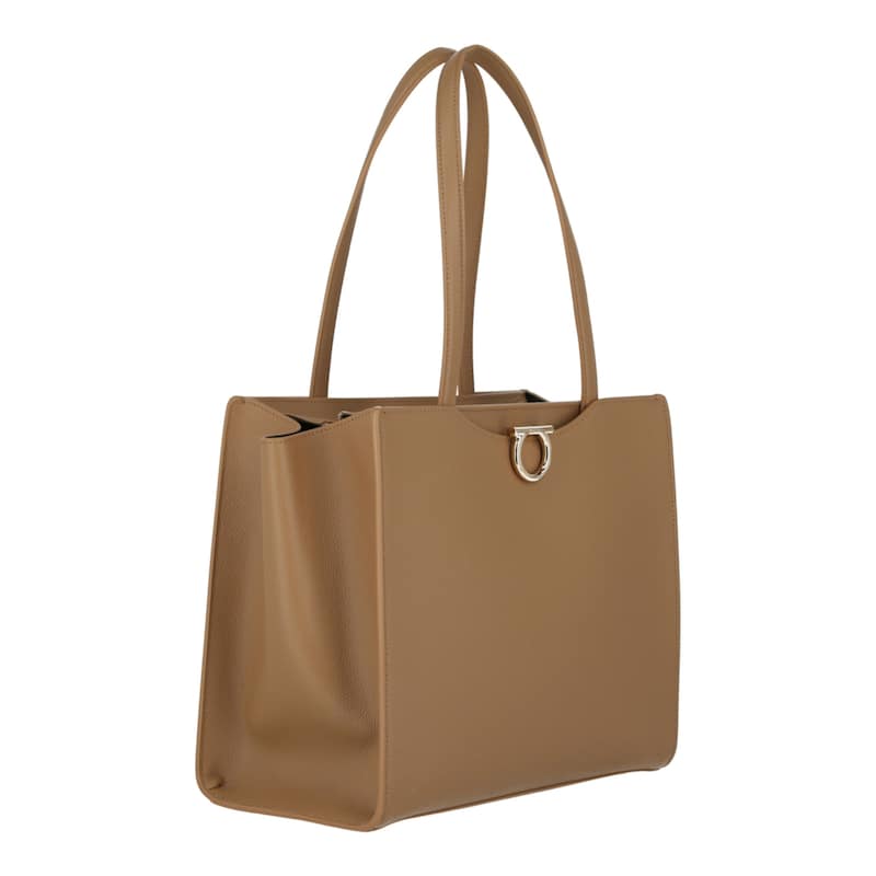 Ferragamo Gemini Leather Shoulder Bag