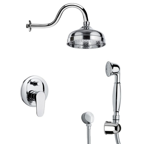 Nameeks SFH6526 Remer Shower System with Multi Function Rain Shower Head, Hand Shower, Hand Shower Holder, and Rough In