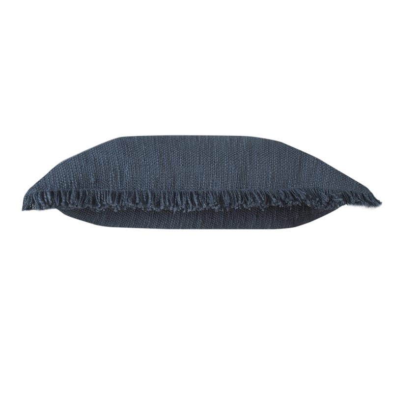 Sevita Solid Cotton Fringe Throw Pillow