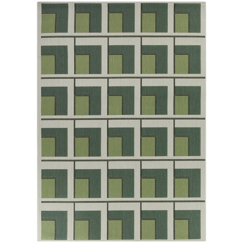 Francesco Modern Geometric Checkered Indoor/Outdoor Area Rug