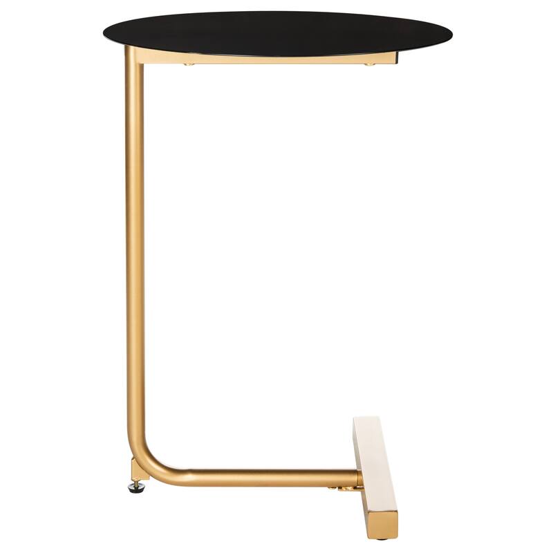 SAFAVIEH Aline Round Side Drink C-Table - 17.7" W x 17.7" L x 25" H - 18Wx18Dx25H