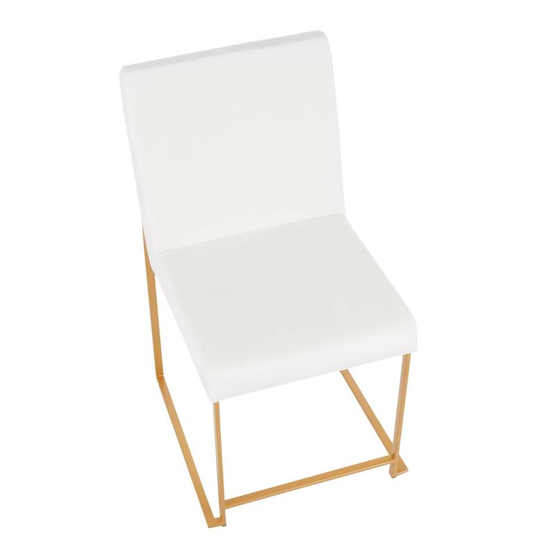 Silver Orchid Forrest Gold High Back Dining Chair - Set of 2