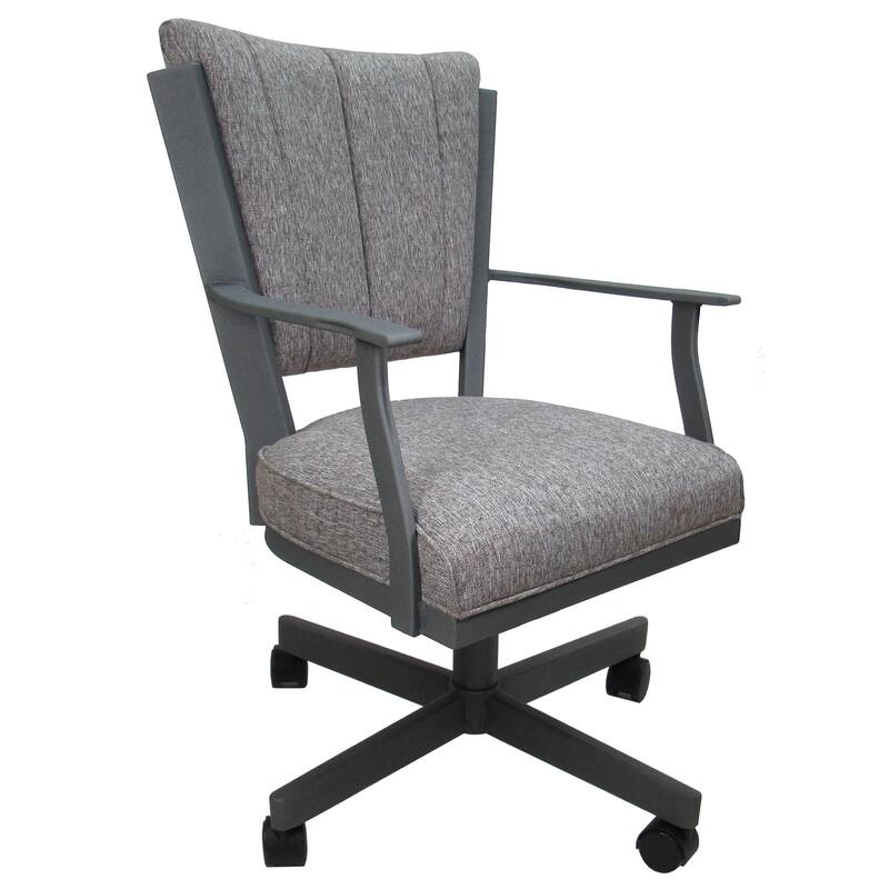Montana Swivel Metal Dining Caster Chair on Reading Base - MojaveGrey - Grey