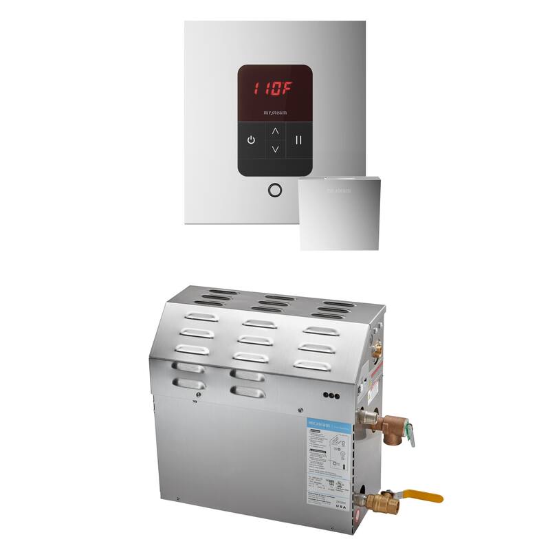 Mr Steam R09C10BA0000 MS 9 kW (9000 W) Steam Shower Generator Package - Polished Chrome