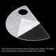 preview thumbnail 4 of 2, Paint Tray Palette Acrylic Paint Pallet Semicircle with Thumb Hole, Clear 3pcs - 3 Pack