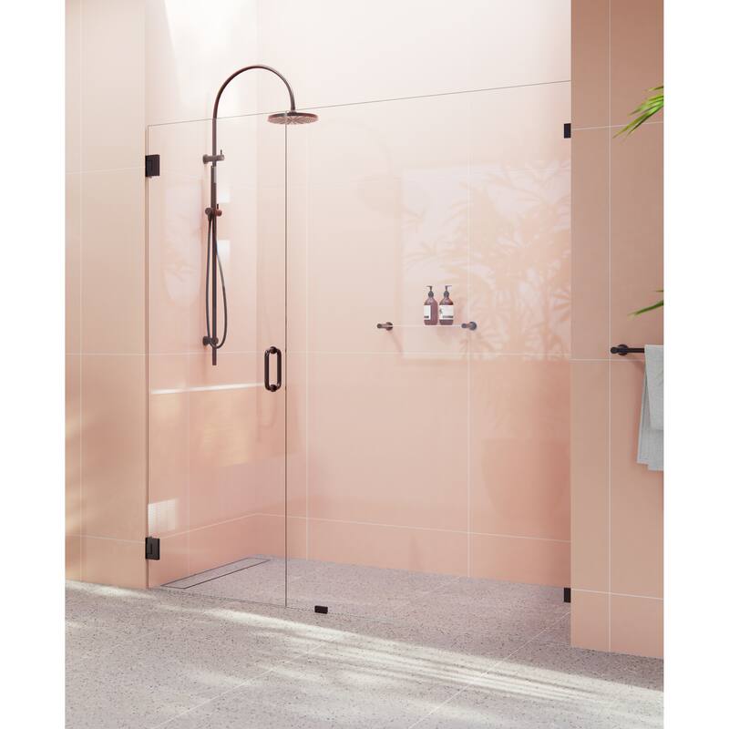 Glass Warehouse 78" x 66" Frameless Shower Door - Wall Hinge