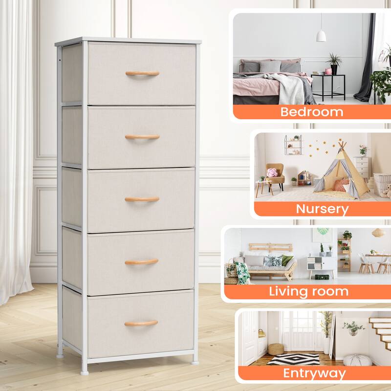 Pellebant 5 Drawers Vertical Storage Tower Organizer