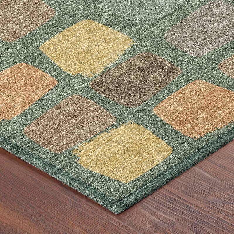 Machine Washable Indoor/ Outdoor Casual Hoppy Chantille Rug