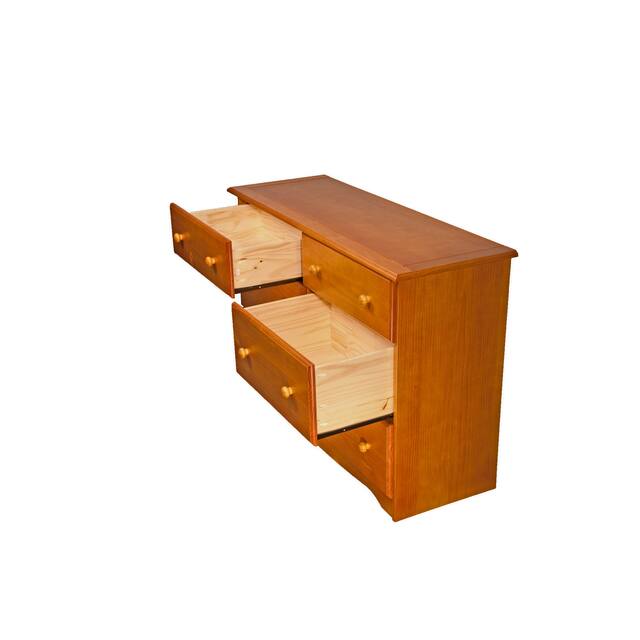 100% Solid Wood 6-drawer Double Dresser by Palace Imports