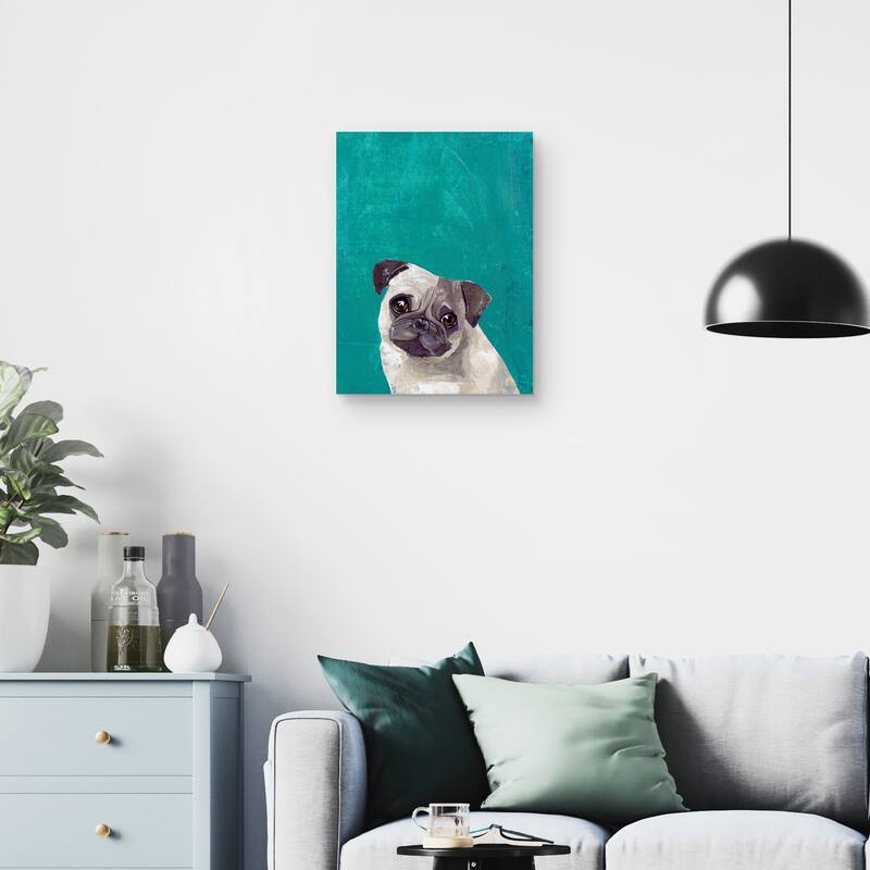 Pug Puppy Canvas Art Print