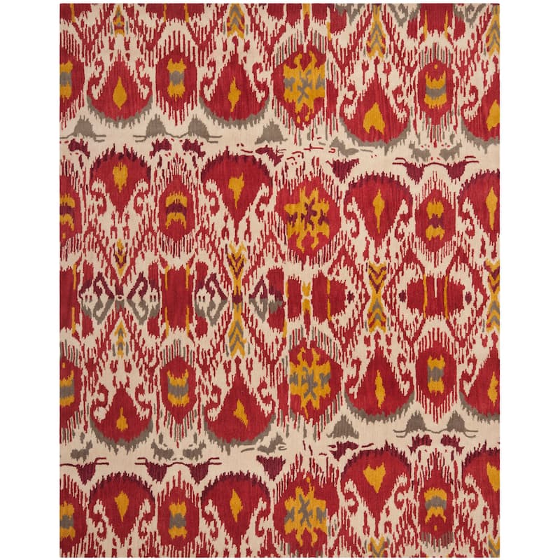 SAFAVIEH Handmade Ikat Branquinha Modern Wool Rug