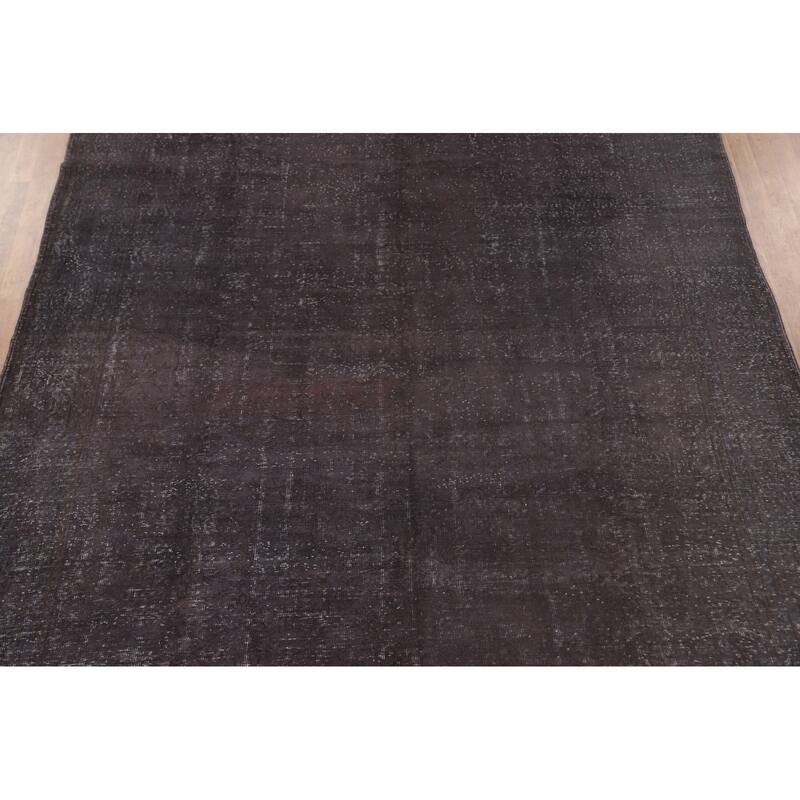 Distressed Over-Dyed Anatolian Turkish Vintage Handmade Wool Carpet - 9'2" x 12'2"