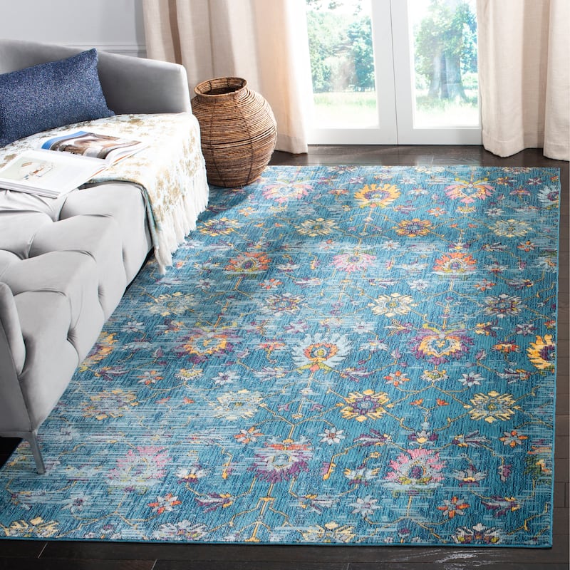 SAFAVIEH Merlot Stephania Boho Oriental Rug - 5'1" x 7'6" - Blue/Multi
