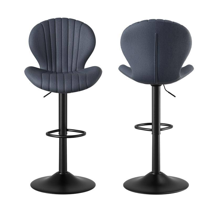 Bar Stools Set of 2 Modern Swivel Bar Chairs, Barstools Counter Height with High Backrest, Easy 3-5 Minute Assembly