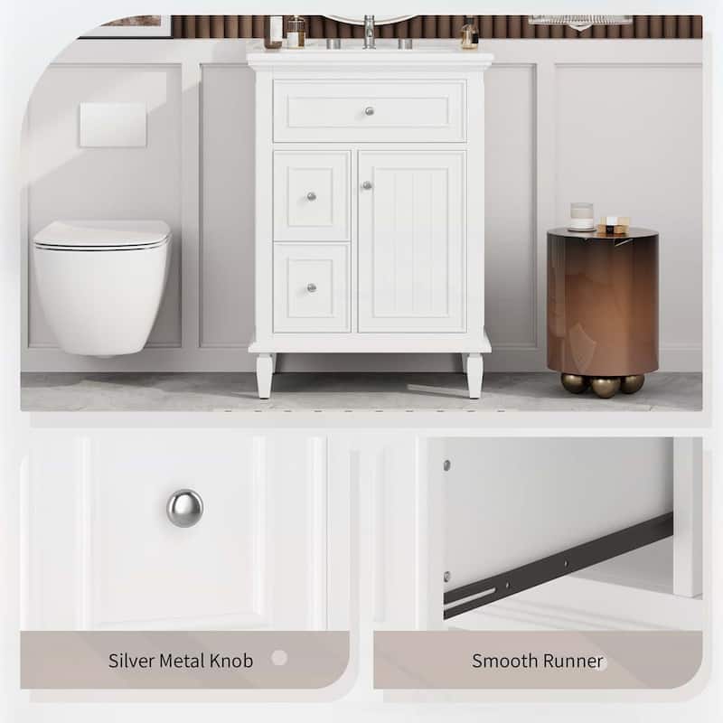 24" Bathroom Vanity with Sink