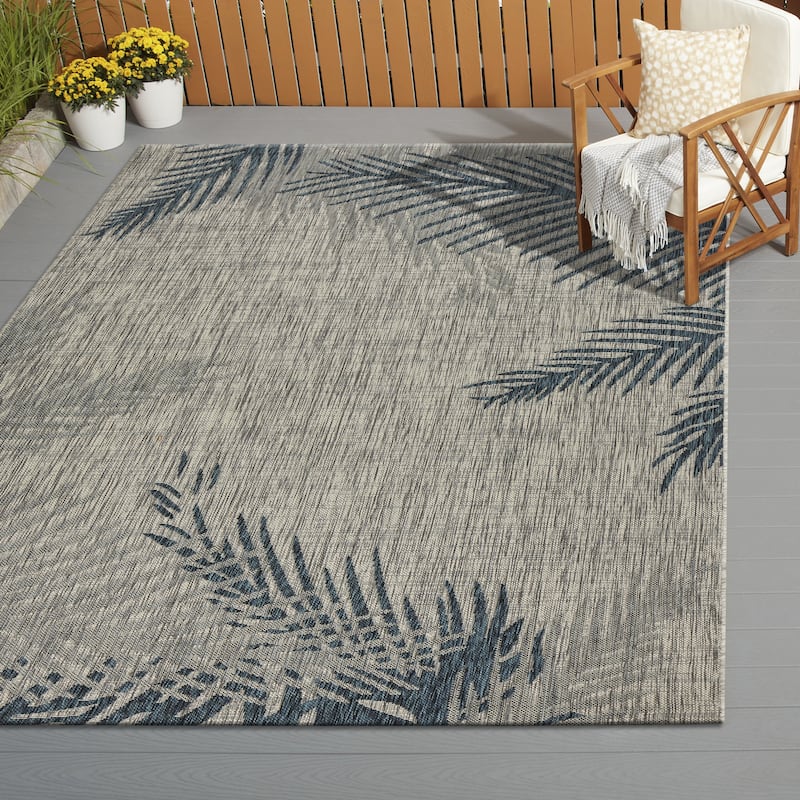 Sevita Minimal Palm Indoor/Outdoor Rug - 7'9" x 9'5"