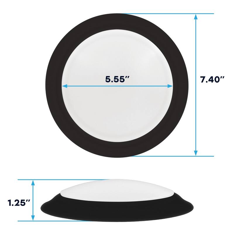 Luxrite 6 Inch LED Disk Lights, Dimmable, 5CCT 2700K5000K, 12.5W