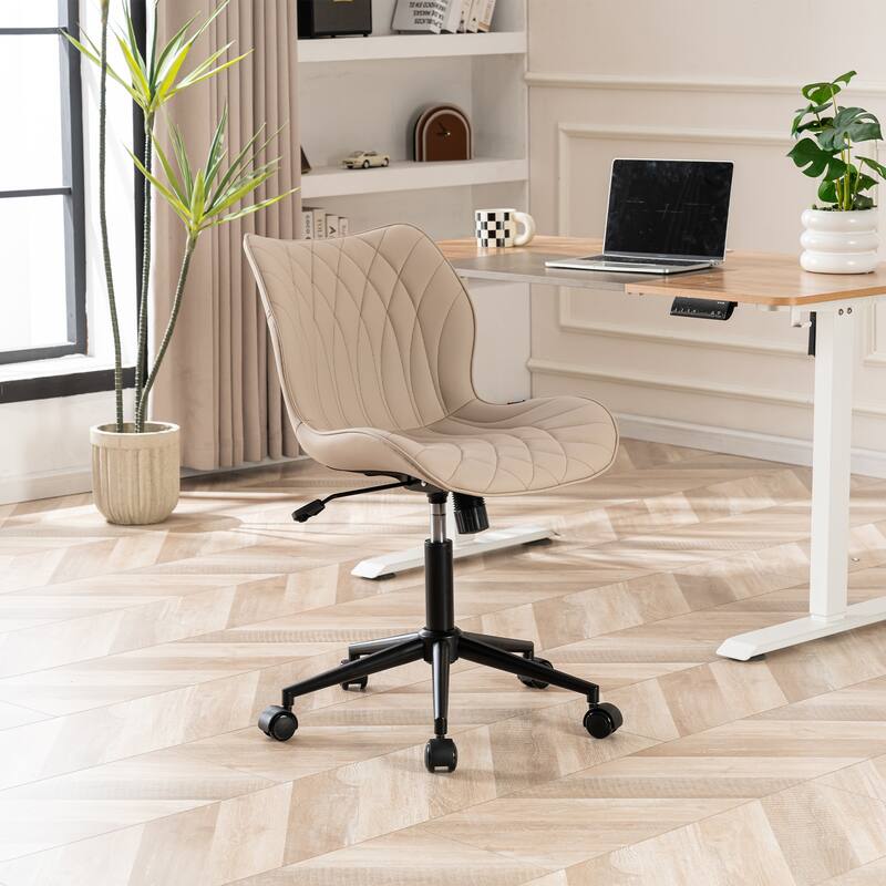 Swivel Armless Desk Chair Office Chairs Makeup Vanity Chair