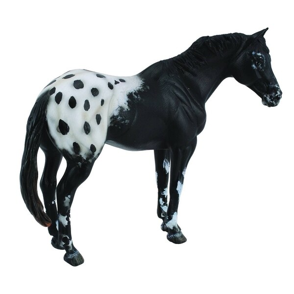 Breyer 1 18 Collecta Model Horse Black Appaloosa Stallion Multi