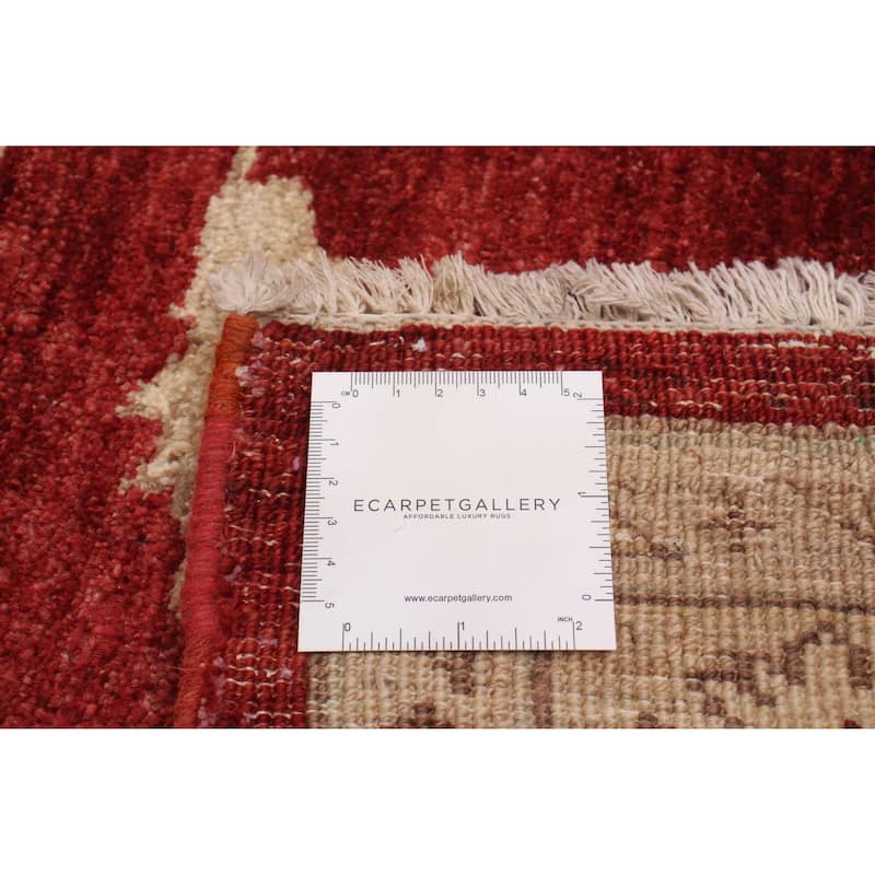 ECARPETGALLERY Hand-knotted Chobi Finest Red Wool Rug - 4'7 x 6'9