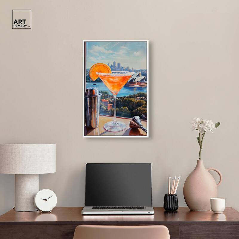 Classy Drink in Australia Canvas by Art Remedy