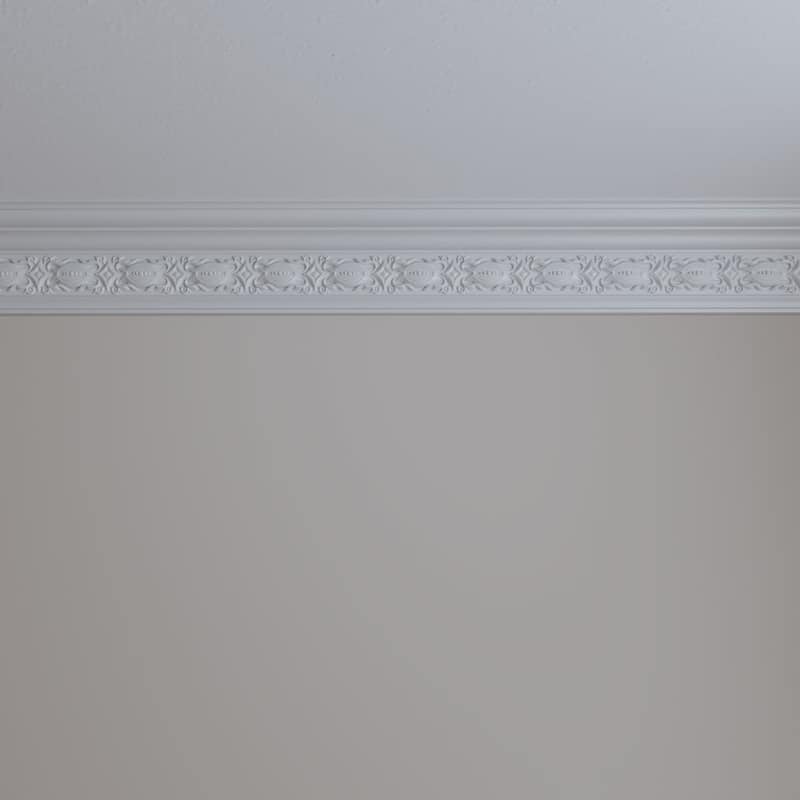 Iris Crown Moulding - 5 1/8"H x 3 1/2"P x 6 1/8"F x 94 1/2"L