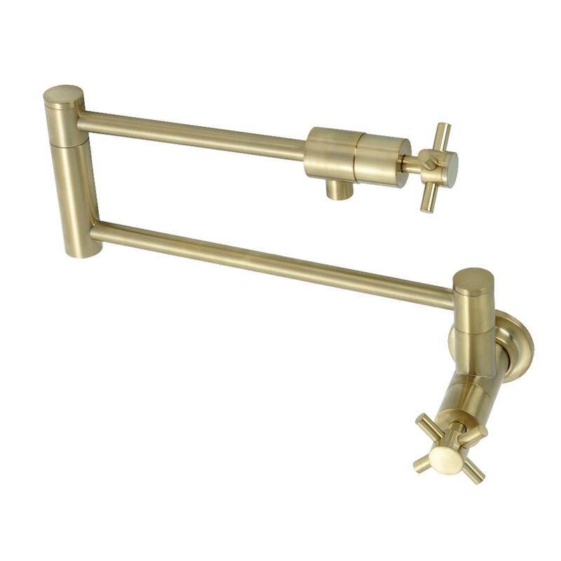 Kingston Brass Concord Wall Mount Pot Filler - Brushed Brass