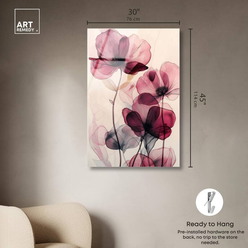 Filigree Flora I Acrylic by Art Remedy, Ready to Hang