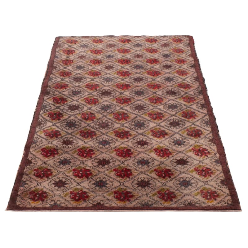 ECARPETGALLERY Hand-knotted Melis Vintage Beige Wool Rug - 4'7 x 7'10