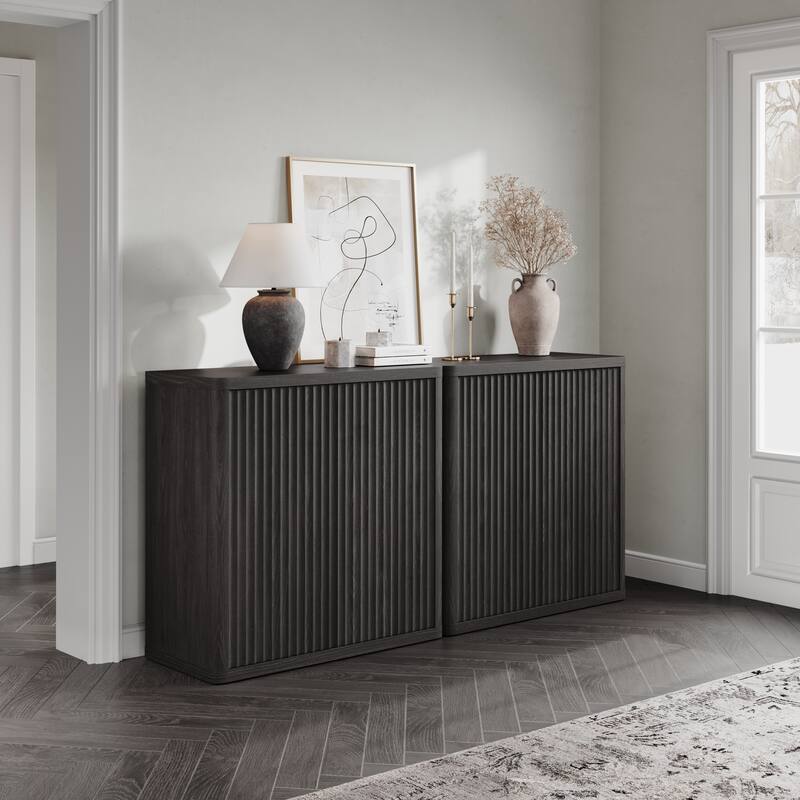 3 Multifunctional and Practical Rounded-Corner Side Cabinets