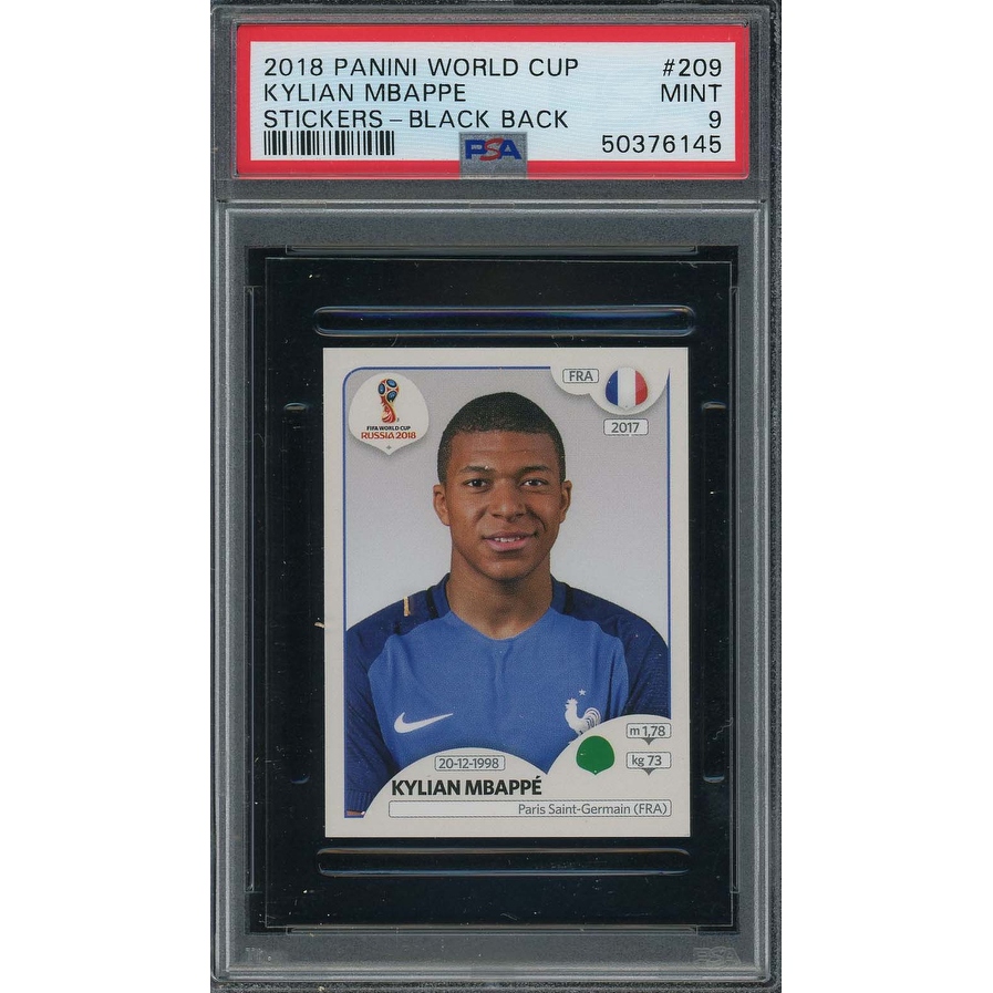 Kylian Mbappe 2018 Panini World Cup Rookie Stickers Black