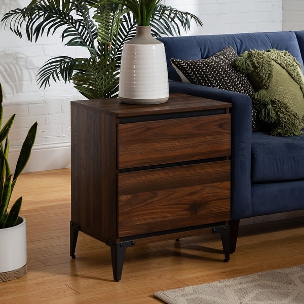 Strick & Bolton 20" 2-Drawer Side Table. Opens flyout.